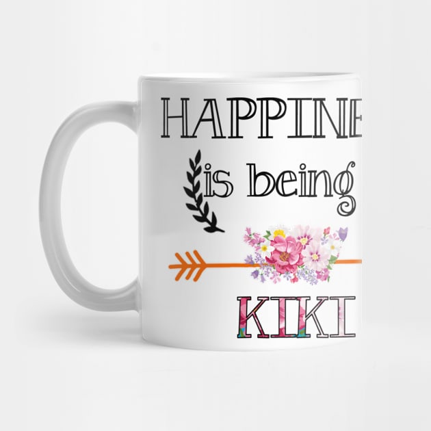 Happiness is being Kiki floral gift by DoorTees